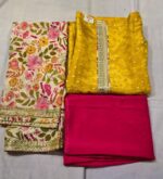 Premium Tissue Silk Suit Set with Organza Printed Dupatta & Tapeta Bottom | Designer Festive Wear Suit for Women - Image 4