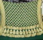 Premium Kaddi Georgette Bandhej Dupatta | Traditional Tie-Dye Dupatta with Rich Golden Zari Border for Festive & Ethnic Wear - Image 2