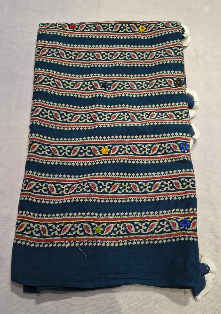 WhatsApp Image 2026-01-06 at 9.37.23 PM Premium Cotton Printed Mirror Work Dupatta | Ethnic Handcrafted Dupatta with Traditional Motifs for Daily & Festive Wear - Image 1