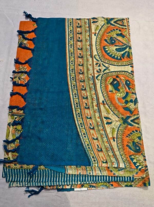 Handloom Cotton Madhubani Printed Dupatta