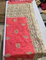 Handloom Cotton Madhubani Printed Dupatta | Traditional Indian Art Dupatta with Tassels for Ethnic & Daily Wear - Image 2