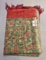 Handloom Cotton Madhubani Printed Dupatta