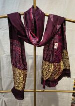 Premium Modal Silk Zari Work Aanchal Dupatta | Designer Printed Dupatta with Golden Border for Ethnic & Festive Wear - Image 2