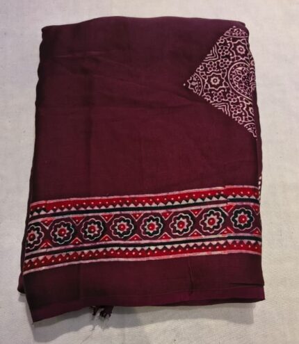 Modal Silk Zari Work Aanchal Dupatta