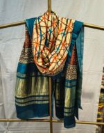 Premium Modal Silk Zari Work Aanchal Dupatta | Designer Printed Dupatta with Golden Border for Ethnic & Festive Wear - Image 2