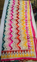 Premium Cotton Chundari Phulkari Work Dupatta | Floral Printed Ethnic Dupatta for Suit, Kurti & Festive Wear - Image 4