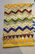 Cotton Chundari Phulkari Work Dupatta