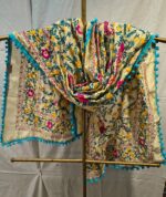 Premium Cotton Chundari Phulkari Work Dupatta | Floral Printed Ethnic Dupatta for Suit, Kurti & Festive Wear - Image 2