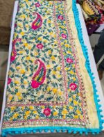 Premium Cotton Chundari Phulkari Work Dupatta | Floral Printed Ethnic Dupatta for Suit, Kurti & Festive Wear - Image 3