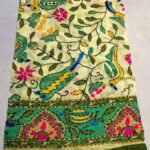 Cotton Chundari Phulkari Work Dupatta