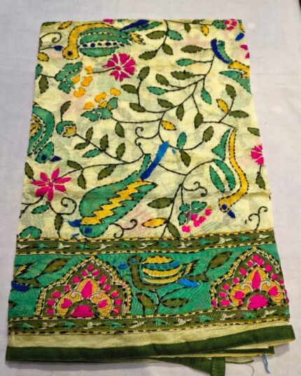 Cotton Chundari Phulkari Work Dupatta