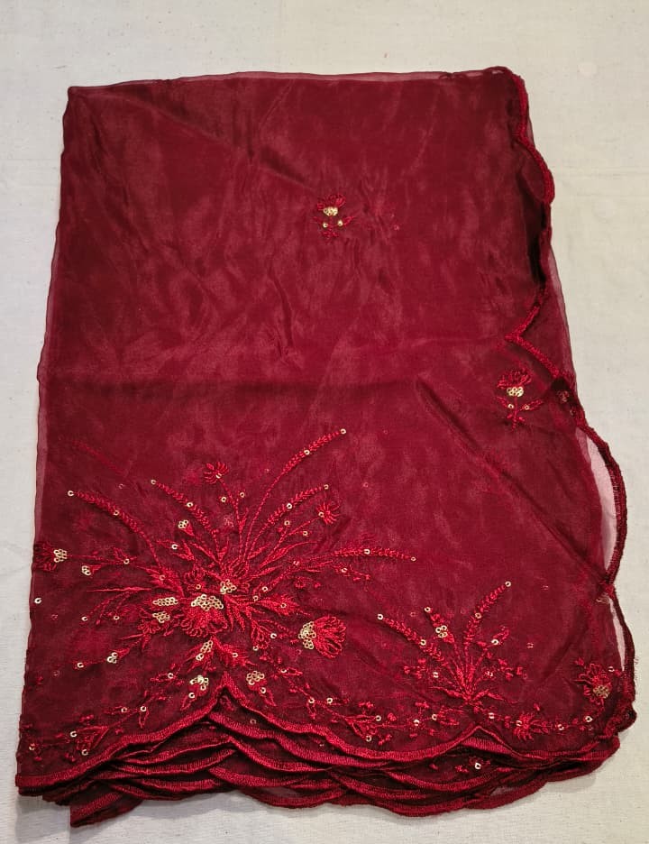 WhatsApp Image 2026-01-06 at 9.40.37 PM (1) Premium Organza Gota Patti Dupatta | Elegant Yellow Embroidered Dupatta for Suit, Kurti & Festive Wear - Image 1