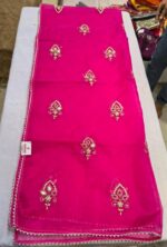 Premium Organza Gota Patti Dupatta | Elegant Yellow Embroidered Dupatta for Suit, Kurti & Festive Wear - Image 3