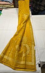 Premium Organza Silk Dupatta | Elegant Golden Embellished Dupatta for Suit, Kurti & Festive Wear - Image 3