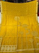 Premium Organza Silk Dupatta | Elegant Golden Embellished Dupatta for Suit, Kurti & Festive Wear - Image 2