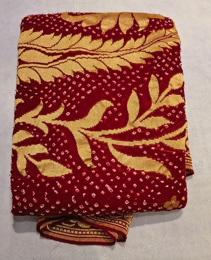 Khadi Georgette Bandhej Dupatta