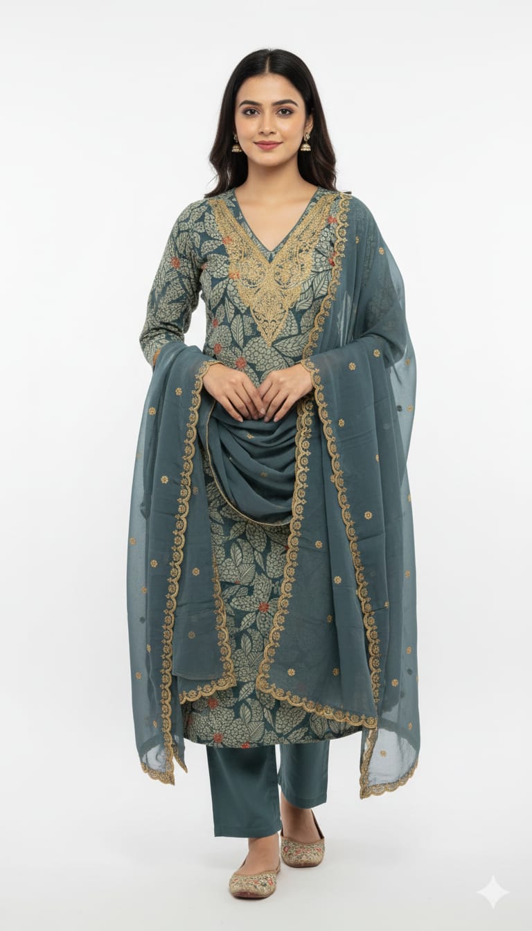 Maslin Silk Unstitched Suit Set Maslin Silk Unstitched Suit Set