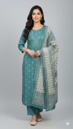 Chanderi Suit Set