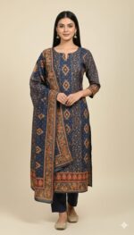 Cotton Chanderi Suit