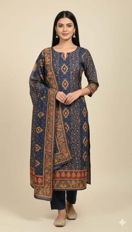 Cotton Chanderi Suit