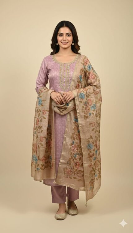 Tissue Silk Suit Set