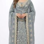 Organza Embroidered Suit Set