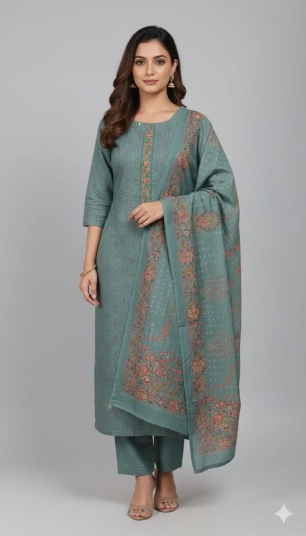 Maslin Cotton Unstitched Suit