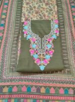 Premium 2 Piece Kashmiri Embroidery Woolen Suit with Heavy Kashmiri Thread Work Warm Winter Ethnic Wear - Image 4