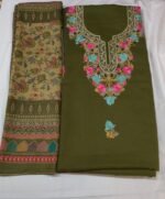 Premium 2 Piece Kashmiri Embroidery Woolen Suit with Heavy Kashmiri Thread Work Warm Winter Ethnic Wear - Image 2