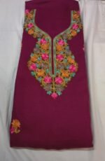 Premium 2 Piece Kashmiri Embroidery Woolen Suit with Heavy Kashmiri Thread Work Warm Winter Ethnic Wear - Image 3