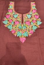 Premium 2 Piece Kashmiri Embroidery Woolen Suit with Heavy Kashmiri Thread Work Warm Winter Ethnic Wear - Image 4