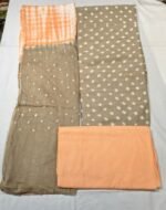 Premium Bandhani Cotton Unstitched Suit Set with Traditional Bandhej Printed Cotton Top, Matching Bandhani Cotton Dupatta and Solid Cotton Bottom Ethnic Wear - Image 2