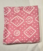 Premium Bandhani Cotton Unstitched Suit Set with Traditional Bandhej Printed Cotton Top, Matching Bandhani Cotton Dupatta and Solid Cotton Bottom Ethnic Wear - Image 5