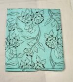 Premium All Cotton Unstitched Suit Set with Floral Printed Cotton Top, Soft Chiffon Dupatta and Solid Cotton Bottom Elegant Ethnic Wear - Image 5