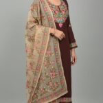 Premium 2 Piece Kashmiri Embroidery Woolen Suit with Heavy Kashmiri Thread Work Warm Winter Ethnic Wear