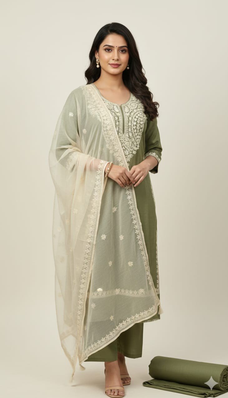 Kashmiri Embroidery Woolen Suit