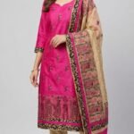 Chanderi Cotton Unstitched Suit