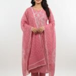 Bandhani Cotton Unstitched Suit
