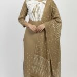 Bandhani Cotton Unstitched Suit