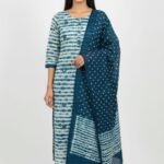 Shibori Cotton Unstitched Suit