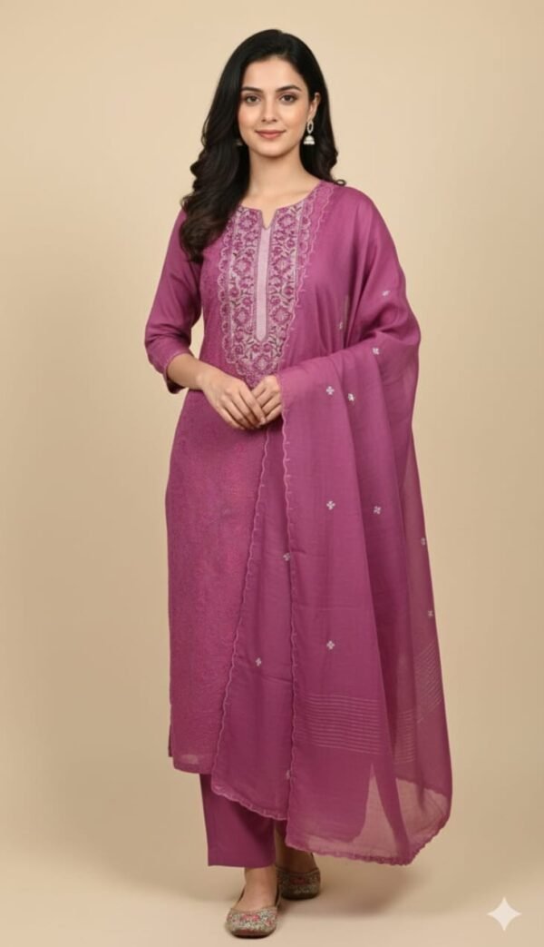 Malkha Silk Unstitched Suit