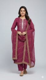 Malkha Silk Unstitched Suit