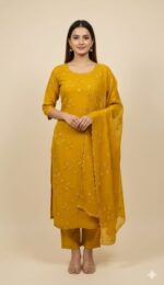 Organza Unstitched Suit