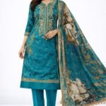 Organza Unstitched Suit Set