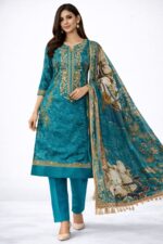 Organza Unstitched Suit Set