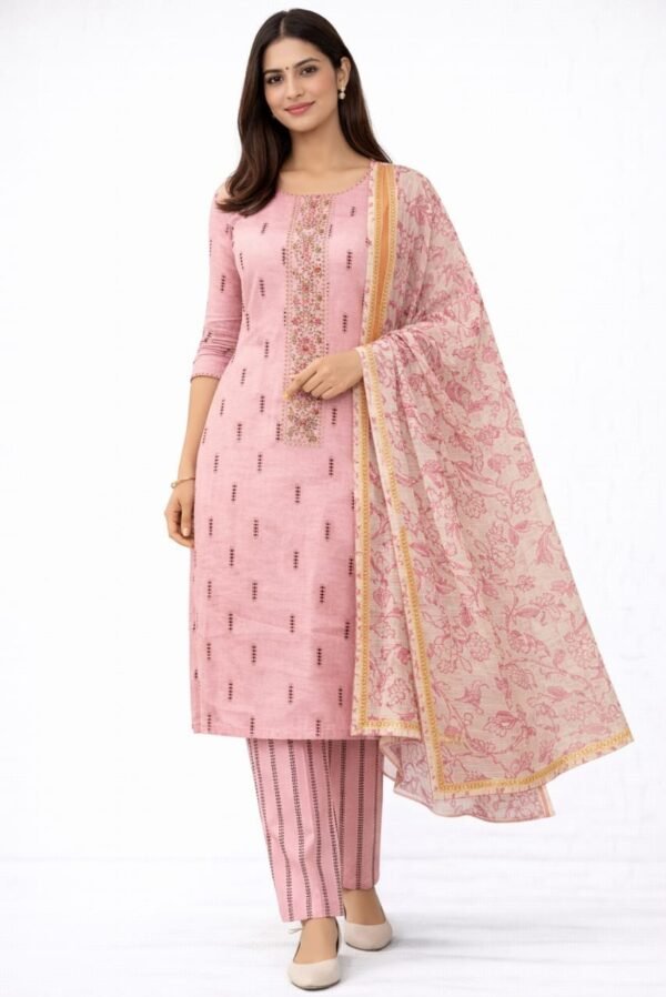 Cotton Unstitched Suit Set