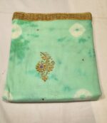 Premium Cotton Unstitched Suit Set with Embroidered Cotton Top, Chiffon Dupatta and Plain Cotton Bottom Elegant Ethnic Wear - Image 5