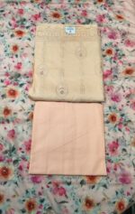 Premium All Cotton Unstitched Suit Set with Embroidered Cotton Top, Floral Printed Cotton Dupatta and Plain Cotton Bottom Elegant Ethnic Wear - Image 2