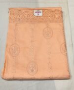 Premium All Cotton Unstitched Suit Set with Embroidered Cotton Top, Floral Printed Cotton Dupatta and Plain Cotton Bottom Elegant Ethnic Wear - Image 5