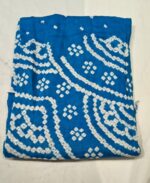 Premium Bandhani Cotton Unstitched Suit Set with Phulkari Work Dupatta and Bandhani Cotton Bottom Elegant Ethnic Wear for Festive and Casual Use - Image 4